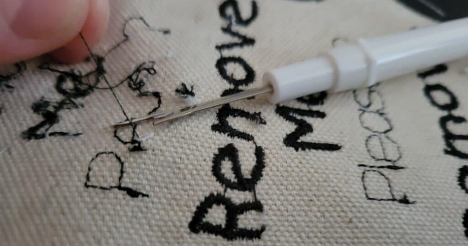 HOW TO REMOVE EMBROIDERY 