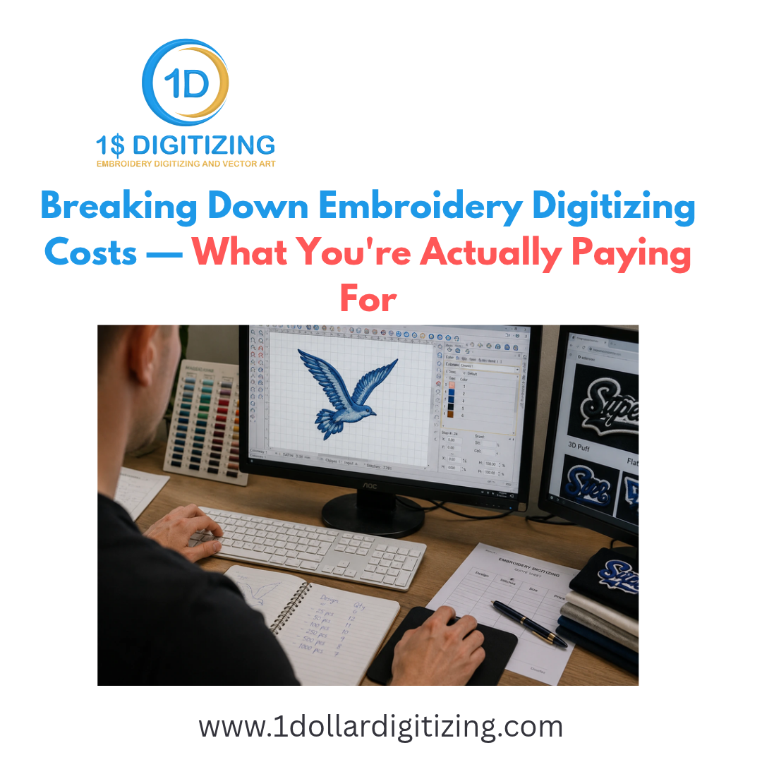 Embroidery digitizing