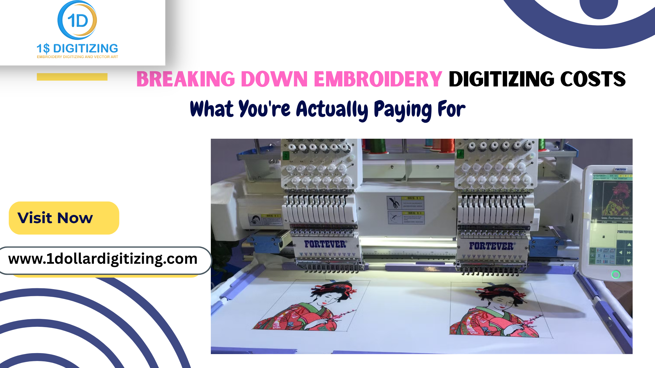 Embroidery digitizing