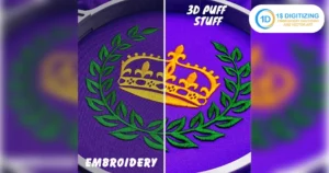 3D Puff Embroidery Digitizing